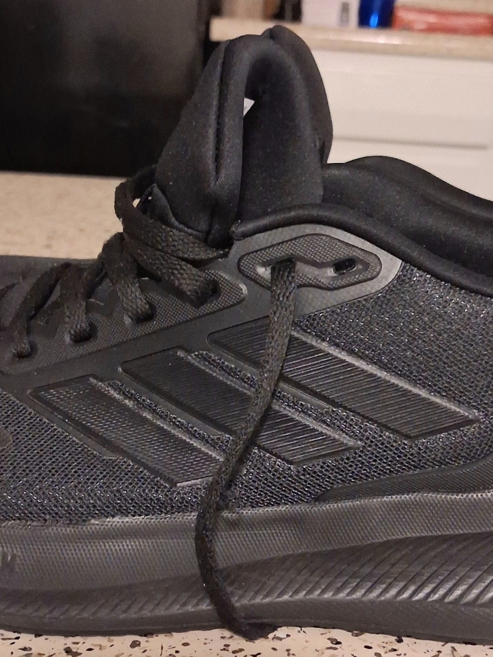 Adidas Funfalcon 5 Men's Running Shoes Black Mash Ortholite Cloudfoam Sneaker.